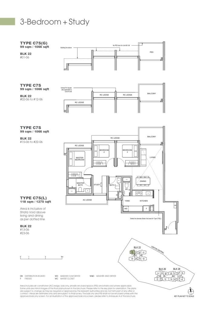 hillock green 3 bedroom study layout floor plan